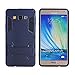 Produktbild COOVY® Cover für Samsung Galaxy A7 SM-A700 / SM-A700F (Model 2015) Bumper Case, Doppelschicht aus Plastik + TPU-Silikon, extra stark, Anti-Shock, Standfunktion | Farbe Navyblau