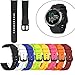 Produktbild Altsommer Multi Farben Uhrenarmband für Garmin Forerunner 645 S,Silikon Armband mit Schwarze Stahlschnalle Sportarmband, Ersatz Armbanduhr Ersatzarmband für Damen Herren (Weiß)
