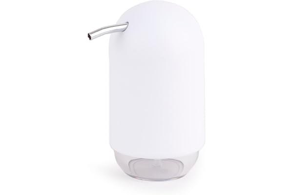 Umbra Touch tvåldispenser, modern dispenser för flytande tvål och diskmedel med mjuk touch finish för badrum och kök, kapacit