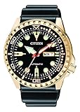 Citizen Herren Analog Automatik Uhr mit Kautschuk Armband NH8383-17EE