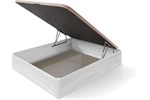 HOGAR24 ES Canapé Pieghevole con Coperchio Traspirante 3D e valvole di Traspirazione | Cassapanca portaoggetti Grande capacità | Angoli arrotondati, Colore Artico, Dimensioni: 150 x 190 cm, 150x190 cm