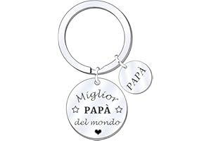 POIUYTRE Regalo Festa del Papà Regalo per la Festa del Papà Regalo Papà Regalo per Papà Portachiavi Papà Regalo Compleanno per Papà Regalo Natale Papà