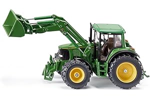 siku 3652, Tractor John Deere con cargador frontal, 1:32, Metal/Plástico, Verde, Cargador frontal móvil, Cabina desmontable