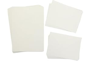 Crafter's Companion A5 Ivory Pack of 50 - Includes 25 Card Blanks & 25 Matching Envelopes - For a Variety of Occasions