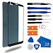 Produktbild MMOBIEL Front Glas Reparatur Set für LG G6 Series 5.7 Inch (Schwarz) Display Touchscreen mit 11 TLG. Werkzeug-Set inkl passgenauem Klebe-Sticker/Pinzette / Saugnapf/Metall Draht/Tuch