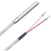 iOVEO 039HG02201 Flue Gas Sensor / Temperature Sensor / Collector Sensor up to 400 °C with GLS Connection Cable and PT1000 Se