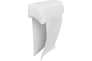 extroitaly SKIPPER BIANCO POGGIATESTA IN ECOPELLE cm.50 x 13 – fasce cm.65 x 39 – CERNIERA SUL FONDO PER SFODERABILITA' TOTALE – DOPPIA CUCITURA – INTERNO POLIURETANO MORBIDO -