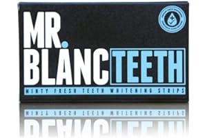 MR. BLANC TEETH Mr Blanc - Bande de blanchiment de dent - 2 SEMAINES D'APPROVISIONNEMENT - White Strips Beaching Teeth