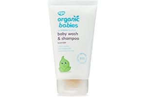 Green People Organic Babies Lavender Baby Wash & Shampoo 150ml | Natural & Organic Baby Bath Products | Lavender Scented Baby Bubble Bath | SLS Free & Paraben Free | Vegan, Cruelty Free