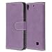 Produktbild Huawei Ascend G620S Hülle, Chreey Matt Leder Tasche Retro Handyhülle Magnet Flip Case mit Kartenfach Geldbörse Schutzhülle Etui [Lila]