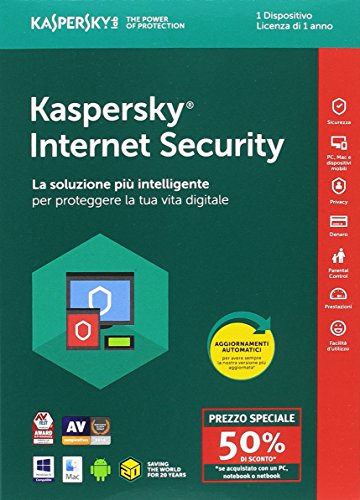 Kaspersky Lab Internet Security 2018 1usuario s 1a o s Full license Italiano - Seguridad y antivirus 1 1 a o s Full license reviews Kaspersky Lab Internet Security 2018 1usuario s 1a o s Full license Italiano - Seguridad y antivirus 1 1 a o s Full license