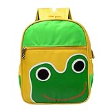 LUXIAO Mochila Infantil de Dibujos Animados para niños de 3-6 años de Edad (Pequeña Rana)