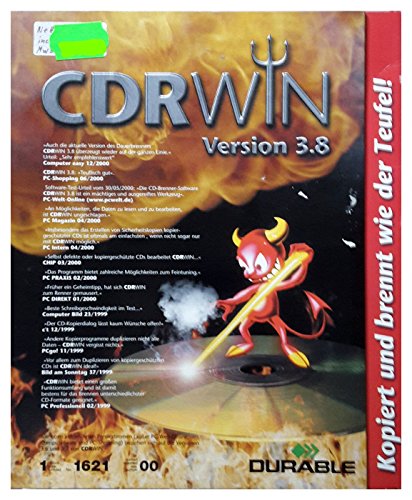 Preisvergleich Produktbild Durable CDRWIN Vers. 3.8 für Win95, 98, NT