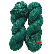 Vardhman Acrylic and Nylon Knitting Wool, Pack of 2 (Dark Green) (300 gm)