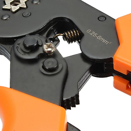 800 Aderendhülsen Hexagonal Crimpzange Kit, GOCHANGE 0.25-6.0mm Crimper Zange Crimpwerkzeuge Set, Crimp Tool mit 800 Ratsche Kabelschuhe für Crimpen von isolierten und nicht isolierten Aderendhülsen - 8