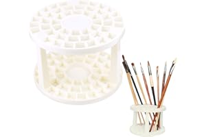 KBNIAN Porte Pinceaux Aquarelle 49 Trous Diamètre 10mm Détachable Portable Support de Crayons Pinceaux Peinture Maquillage pour Sudio Croquis Extérieur Bureau Maison