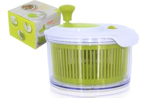 TAYLORS EYE WITNESS Piccolo Filatore Di Insalata Con Ciotola Di Porzione Chiara, Cesto Colander, Coperchio Smart-Lock, Sistema Di Scarico Facile, Base Antiscivolo. 16cm -6in Diam. Lava, Asciuga & Abiti Lattuga, Erbe