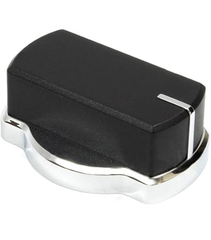 Black Oven Control Knob For Belling Cookers - Qualtex 444449569 (FSDF60DO)