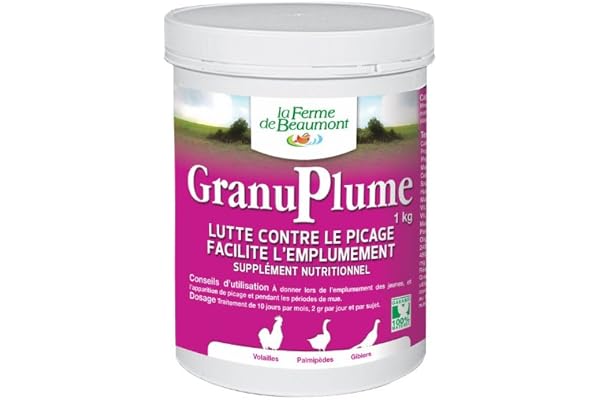 FERME DE BEAUMONT GranuPlume 1 kg - picage et Plumage granulés concentrés volailles