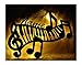 Produktbild Schlummerlicht24 Led Deko Lampe" Klavier Piano-Tasten" mit Name-n, Geschenk-e für Musiker-in Studio Musik-Lehrer Lehrerin Freund Freundin (Weiß)