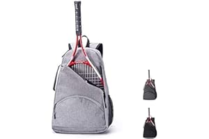 QCWN 2 Raquet Tennis Bag,Tennis Bags for Men Women,Tennis Backpack,Durable Tennis Bookbag,Tennis Pickleball Bag,Tennis Bag Waterproof,Raquet Carrier for Balls, Pickleball Paddles, Badminton Rackets