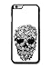 Price comparison product image Skull with Flowers Pattern Black and White by Alexander Mcqueen case for iPhone 6 Plus