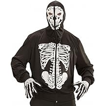felpa scheletro con cappuccio bambino