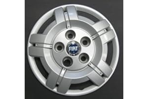 RICAMBIITALIA2017 Juego de 4 tapacubos de 16 pulgadas con logotipo azul