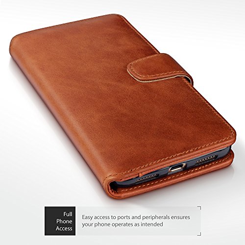 Huawei Mate 9 Funda Cartera de autentico cuero con compartimento para billetera - Co  ac