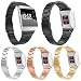 Produktbild Altsommer für Fitbit Ionic Armband, Edelstahlarmabnd mit Schnellverschluss Armbände,Replacement Armband mit Interlock-Verschluss Schnalle Edelstahl für Damen Herren (Silber)