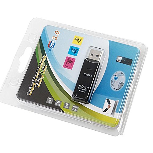 Golden Seeds USB 3.0 Kartenleser Stick 2in1 SDXC Speicherkarten Adapter mit LED-Betriebsanzeige - 6