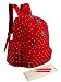Abonnyc Nappy Changing Backpack Baby Changing bags Large Capacity Baby Bag Backpack (Red)