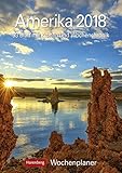 Amerika - Kalender 2018: Wochenplaner, 53 Blatt mit Zitaten und Wochenchronik by 