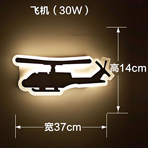 Preisvergleich Produktbild Yanlana Retro E27 Wandlampe Einstellbar Modern Led Wandleuchte Für Schlafzimmer Wohnzimmer Treppenhaus Flur Schlafzimmer, Küche, Restaurant, Caféstraße Korridore In Balkon Bett, Hubschrauber-37 * 14 Cm-30 W