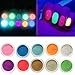 More Care 10 Colors Nail Fluorescent Powder Glow In Dark Nail Art Acrylic