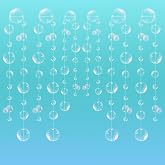 6pcs White Bubble Garlands 3D Mermaid PVC Decorations Kids Party Favors