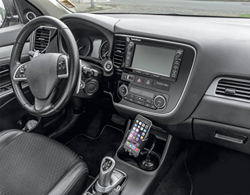 Trust Urban Supporto da Portabicchiere dell'Auto per Smartphone fino a 6