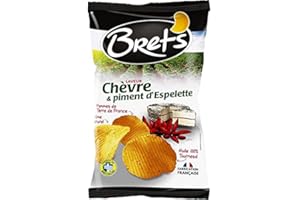 BRET'S Bret?s Chips Saveur Chèvre & Piment d?Espelette Pommes de Terre de France 125g (lot de 6