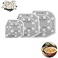 Dlmlemu 3Set/6Pcs Microwave Bowl Cozy Template Set, Cutting Ruler Clear Acrylic Wrap Sewing Pattern Quilting Template, Kitchen DIY Craft Set（6/8/10 inch）