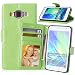 Produktbild Nancen Samsung Galaxy A3 / SM-A300F (4,5 Zoll) Lederhülle Neu Style Acht Farbe Weich PU Flip Case Ledertasche / Schutz Etui, Einfach Vintage Kollektion Karten Slot Foto Wallet Hülle Handy Tasche Zubehör