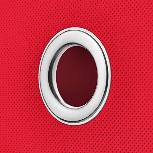 3x Aufbewahrungs Korb Rot Faltbox 28 x 28 x 28 cm Regalkorb faltbar mit Deckel - 4