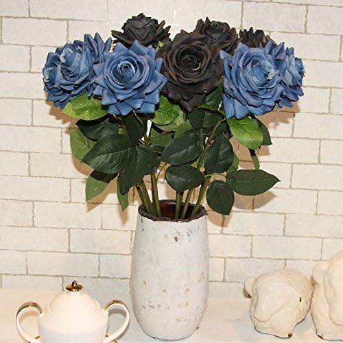 HUAYIFANG Emulate The Feeling Rose Emulation Feel Rose Home Decor Flower Vase Flower Plastic Flower Light Flesh