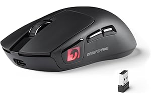 MAMBASNAKE M4 Ultra-Lekka Bezprzewodowa Mysz Gamingowa, 53g, Sensor PAW3311, 24000 DPI, Bluetooth/2.4G/Przewodowa, Podświetlenie RGB, Bateria 400mAh, 20M Klików, do Gier/Pracy