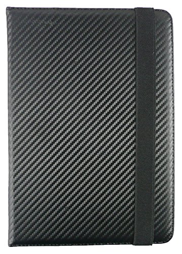 Emartbuy® Schwarz Eingabestift + ZTE Light 8 Tablet 7.85 Zoll Universalbereich ( 8 – 9 Zoll ) Schwarz Carbon PU LederMulti Angle Exekutiv Folio Mappen Kasten Abdeckung mit Kartensteckplätze - 3