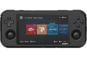 retroid Handheld Pocket 3 Plus Retro Game Console Android 11 WI-FI Console Emulatori multipli Palmare 4,7 pollici Display 4500mAh Batteria 4GB LPDDR4x 128GB eMMC [RETROID-PLUS-3-BLACK]