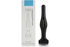 KOI BEAUTY Microneedling Derma Stamp 1,5 mm - 175 aguja de titanio micro aguja profesional Dermapen para cabello, crecimiento de barba, cara y cuerpo - mejor alternativa DermaRoller