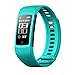 Price comparison product image Fitness Tracker, Hinmay Heart Rate Monitor Smart Bracelet Activity Tracker Bluetooth Pedometer with Sleep Monitor Smartwatch for iPhone 7 7 Plus 6 Samsung S8 and Other Android or iOS Smartphones (Blue)