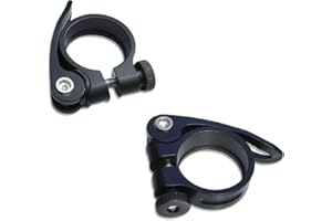 REQAG 2 pezzi Morsetto reggisella per bicicletta a sgancio rapido Chiusura Sella o Morsetto reggisella Bicicletta con Leva a sgancio rapido per Mountain Bike (MTB) o Strada 31,8MM 34,9MM