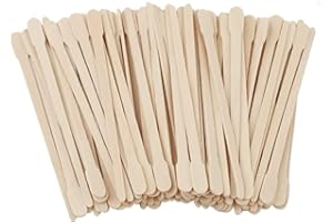 LAHVIUU Woskowe sztyfty zestaw 200 sztuk drewnianych aplikatorów do depilacji wosku 88 mm do usuwania brwi, ust, twarzy