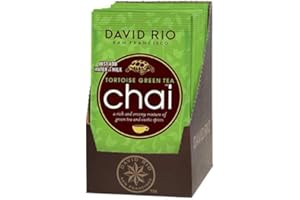 David Rio | Tortoise Green Tea | Chai Tea | 12 x 28 g | Chai Latte | 12 sacchetti per porzioni nel display